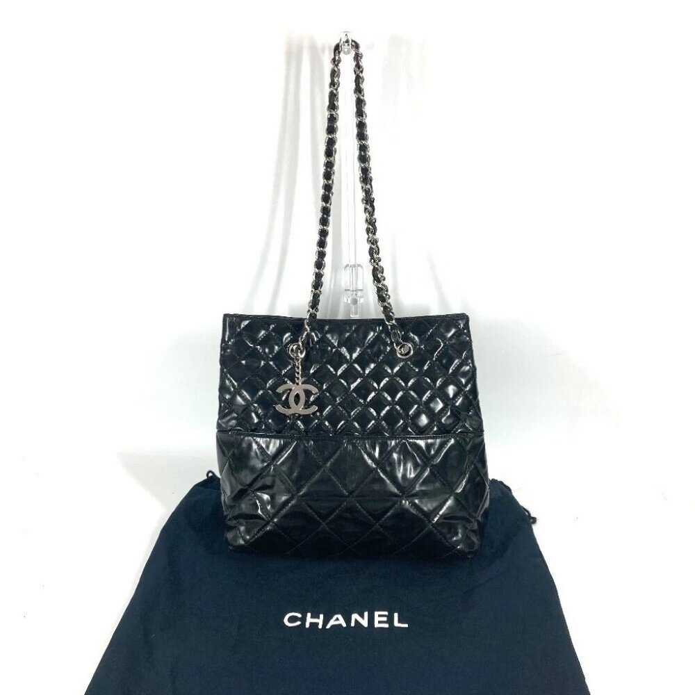 CHANEL Tote Bag Matelasse Chain CC Mark Shoulder Double Chain Bag Shoulder Bag - Picture 1 of 11